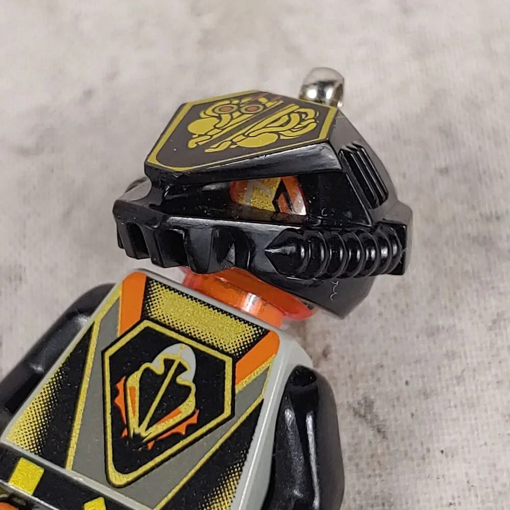 NO CHAIN - Lego Minifigure 1996 Alpha Draconis - KEYCHAIN - Gray Overlord sp045